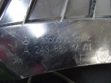фото thumb №15, Mercedes w243 h243 eqb eqa маскувальна накладка верх ременя бампера a2438851401