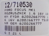 Купить Ford focus mk1 стартер 8200266777d 1,6 16v 8200266777 ts10e3, фото thumb
