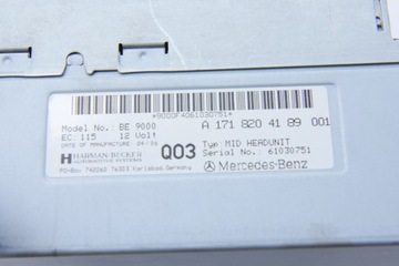 фото thumb №7, Mercedes slk r171 a171 w171 радио cd навигация