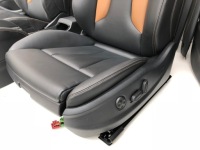 фото thumb №7, Салон кожаный sedan audi a3 8v чёрный коричневый сиденья обшивки заднее сиденье