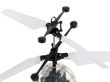 LATAJĄCA ŚWIECĄCA KULA DISCO LED STEROWANA RĘKĄ ROBOT CZUJNIK RUCHU DRON