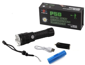 X-BALOG МОЩНЫЙ ТАКТИЧЕСКИЙ ФОНАРЬ XHP50 ZOOM L071