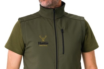 Kamizelka Myśliwska na polowanie do lasu HUNTER ZIELONA 3XL