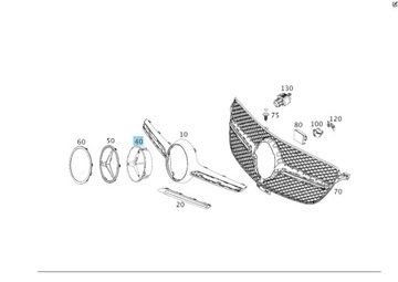 фото thumb №3, Основание звезда решётка радиатора mercedes ml gl glc gle sprinter 907