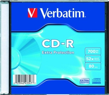 CD-R Verbatim 700 МБ тонкий 8 шт.