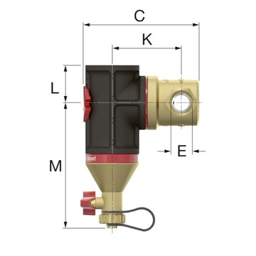 Flamco 30021 CLEAN 3/4 грязеотделитель