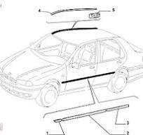 фото thumb №6, Планка дахова права fiat siena 46426320