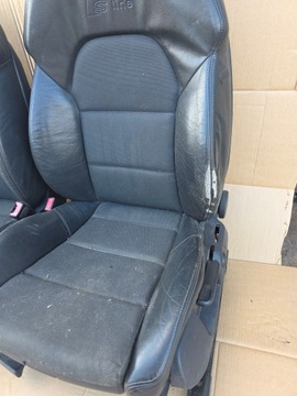 фото thumb №8, Audi a4 b6 b7 сидіння сидіння обшивки напівшкіра speed s-line чорні avant