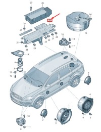 фото thumb №4, Audi q7 4l радио усилитель кронштейн 4l0035464f
