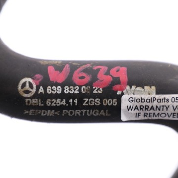фото thumb №9, Mercedes vito w639 om646 шланг труба шланг води