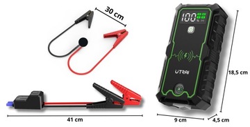 POWER BANK Z MOŻLIWOŚCIĄ ROZRUCHU SAMOCHODU 2500A POWERBANK SAMOCHODOWY 12V