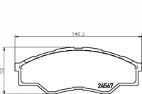 фото thumb №1, Textar гальмівні колодки гальмівні toyota перед hilux 06- dłu