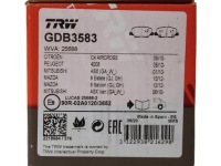 фото thumb №3, Trw тормозные колодки тормозные задняя gdb3583