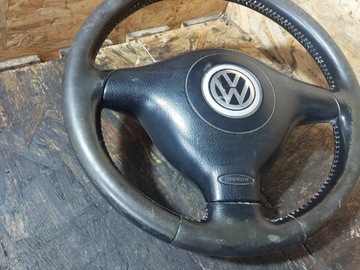 фото thumb №13, Руль трёхспицевый кожа vw passat b5 golf iv 1j0419091ae
