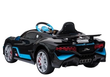 Автомобиль Bugatti Divo с аккумулятором, окрашенный в черный цвет