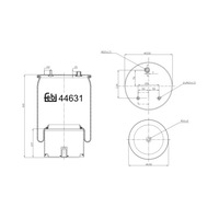 фото thumb №1, Пневмоподушка подвеска пневматический febi 44631