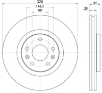 фото thumb №2, Тормозные диски mikoda 1779 тормозные колодки renault grand scenic iv 16r- перед 320mm