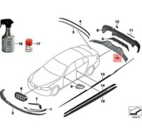 фото thumb №7, Bmw 5 g30 заднє нижній дифузор карбон m-performance 51192412405 оригінальна запчастина