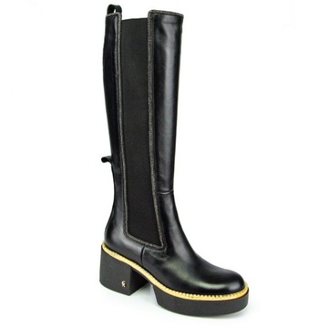 CARINII B7903 TRAPERS WORKERS, ЧЕРНАЯ КОЖА 38