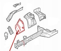 фото thumb №1, Правый подкрылок четверть element чашка лист ford mustang 2015-2023