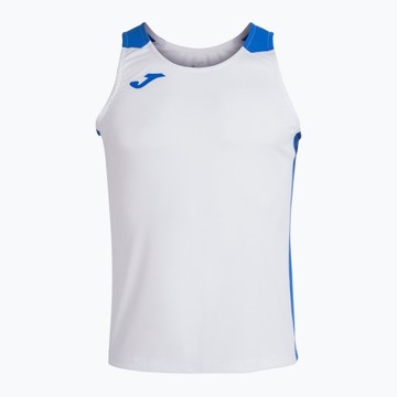 Мужская майка для бега Joma Record II белый/королевский 2XL