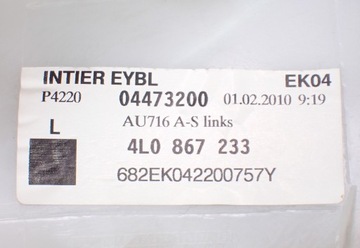 фото thumb №10, Защита стойка a левая 4l0867233 audi q7 4l