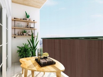 ЗАЩИТНЫЙ КОВрик ПВХ 100 x 500 см СЕРЫЙ САД ДЛЯ БАЛКОНА ТЕРРАСЫ + ПОКРЫТИЯ