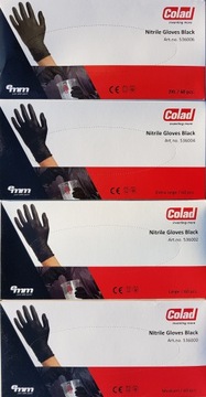 Перчатки COLAD GLOVES нитриловые, черные, прочные, перчатки для мотомастерских, размер L