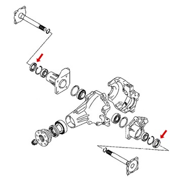 Сальник полуоси 35х62х10 SUZUKI VITARA JIMNY SAMURAI 09283-35052