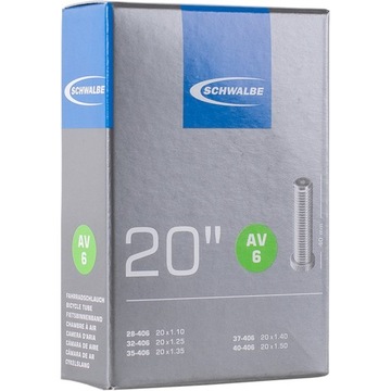 Schwalbe AV 6 Внутренняя трубка 20 дюймов, автоматический клапан 40 мм