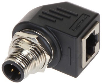 УГЛОВОЙ ПЕРЕХОД M12D-W/RJ45-G