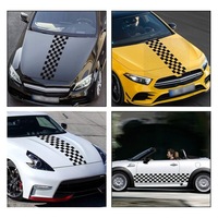 фото thumb №9, Капот автомобиля наклейка w ремни гонки