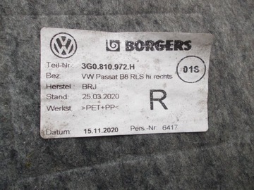 фото thumb №11, Vw passat b8 универсал подкрылок правые зад 3g0810972h