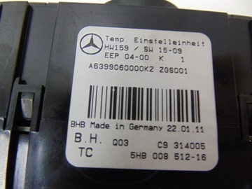фото thumb №11, Панель керування кондиціонера mercedes vito 639 рестайлінг a6399060000kz