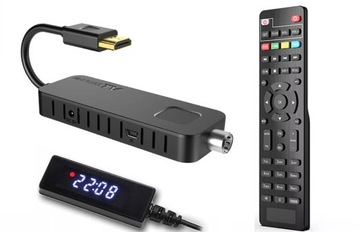 DVB-T2 HEVC Мини-декодер-тюнер для ТВ Spacetronik H.265 PVR HDMI Запись