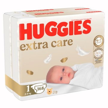 Pieluchy HUGGIES Extra Care Newborn roz 1 168 szt
