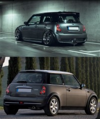 Ліхтарі  задні led mini cooper r50/r52/r53 hatch/cabrio 01-08 – union джек Недорого, фото thumb