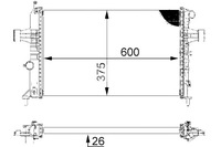 фото thumb №9, Радіаторів двигуна води opel astra g zafira a 1.4-2.2 02.98-10.05