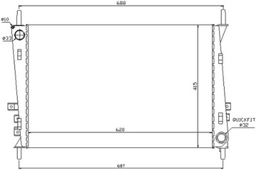 фото thumb №1, Радіаторів двигуна nissens 4h8005af c2s31599 c2s427