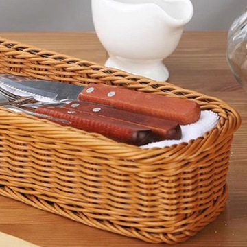 КОРЗИНА ДЛЯ СТОЛОВЫХ ПРИБОРОВ ИЗ РОТАНГА 2 ШТ.
