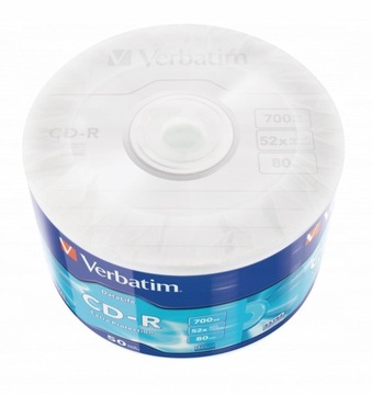 Vorbatim CD-R дополнительная защита 700 МБ 50 досок