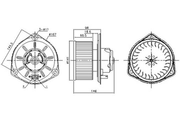 фото thumb №2, Вентилятор воздуходувка nissens 8ew009160671 v95031351