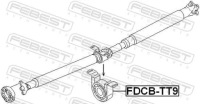 Опора вала привідного fdcb-tt9 febest ford Доставка, фото thumb