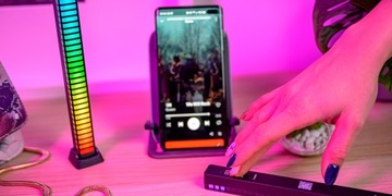 Эквалайзер RGB Redleaf 32LED 3d - черный