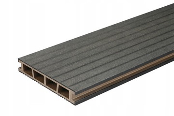 Террасная доска Bergdeck ДПК 2,4 м x 0,15 м Черный