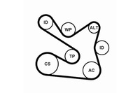 фото thumb №1, Continental 7pk1605k1 набор ремень клиновой многоручейковый