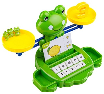 Gra Edukacyjna dla Dzieci 2w1 WAGA Nauka LICZENIA FISZKI Angielskiego Karty