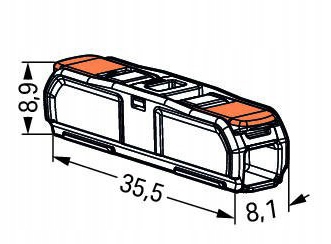 WAGO 221-2411 Szybkozłączka 2 x 0,2 - 4mm² 60 szt.