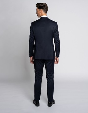 Marynarka do zestawu monopoli granatowy slim fit 188 108