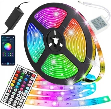 STRIP Светодиодная лента 5м RGB 230В 12В водонепроницаемая IP65 - светодиоды 270 диодов SMD 5050